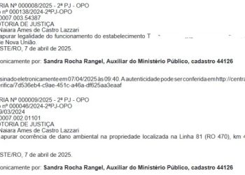 NOVA UNIÃO – MP investiga loja de material para construção