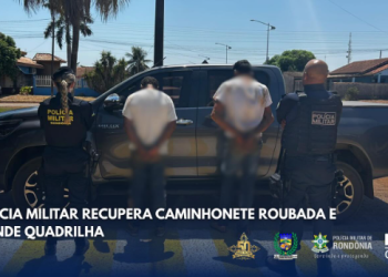 URGENTE: Quadrilha faz família refém, mas a Polícia Militar age rápido, recupera a caminhonete roubada e prende o grupo criminoso