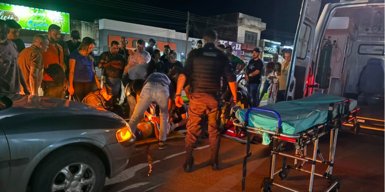 URGENTE:Grave acidente é registrado no Centro de Alvorada do Oeste
