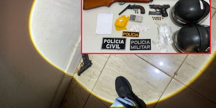 Polícia prende em Urupá suspeito de tentar matar jovem em Ouro Preto do Oeste; três armas e droga foram apreendidos