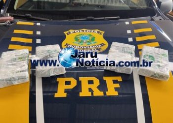 Empresário e outros dois homens de Jaru são presos pela PRF com 4,25 kg de cocaína