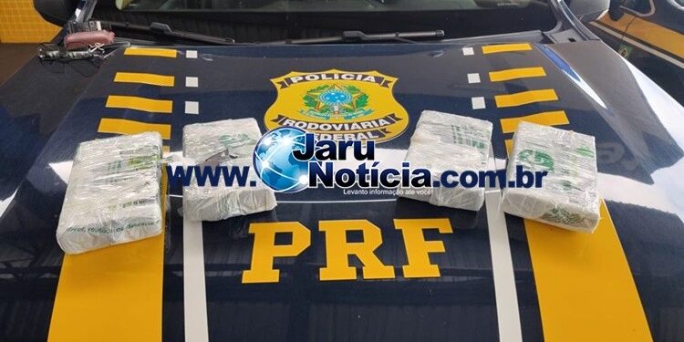 Empresário e outros dois homens de Jaru são presos pela PRF com 4,25 kg de cocaína
