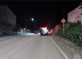 URUPÁ — Polícia Militar registra acidente de trânsito durante a noite