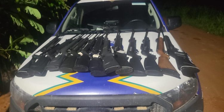 RONDÔNIA — Polícia Militar recupera 12 carabinas horas após serem furtadas
