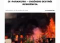 JI-PARANÁ/RO — INCÊNDIO DESTRÓI RESIDÊNCIA (VÍDEO)